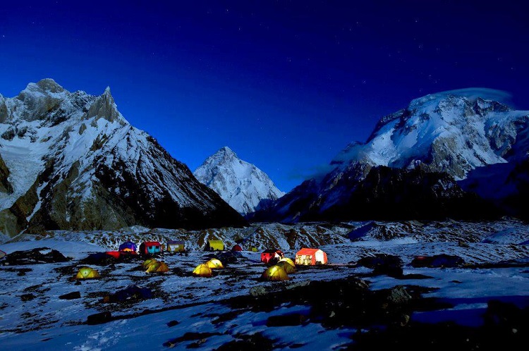 K2 Base Camp Temperature