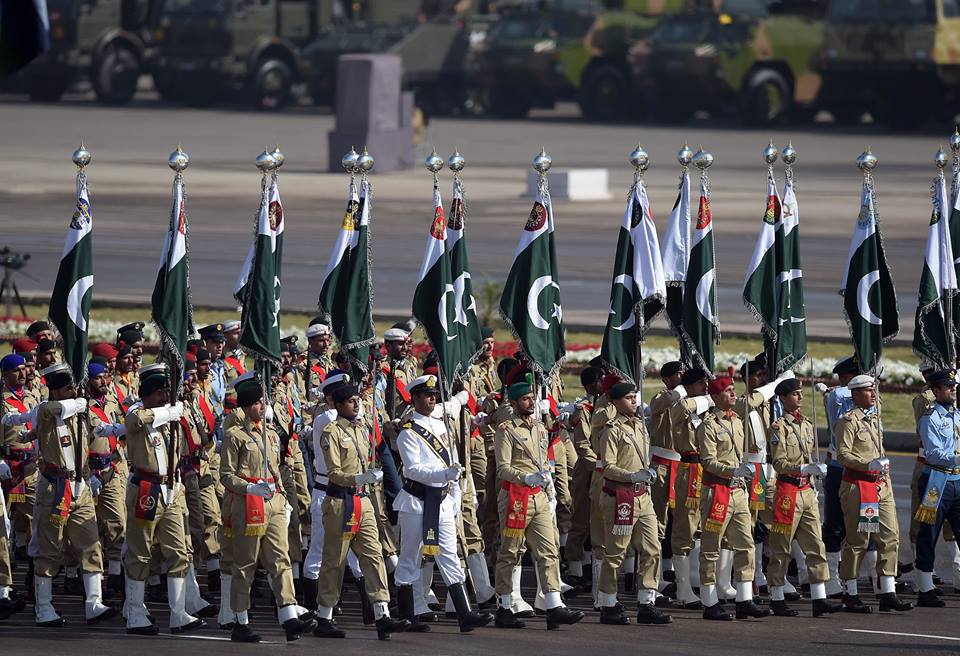 11 - Soldiers of Pakistan Army March past During Parade