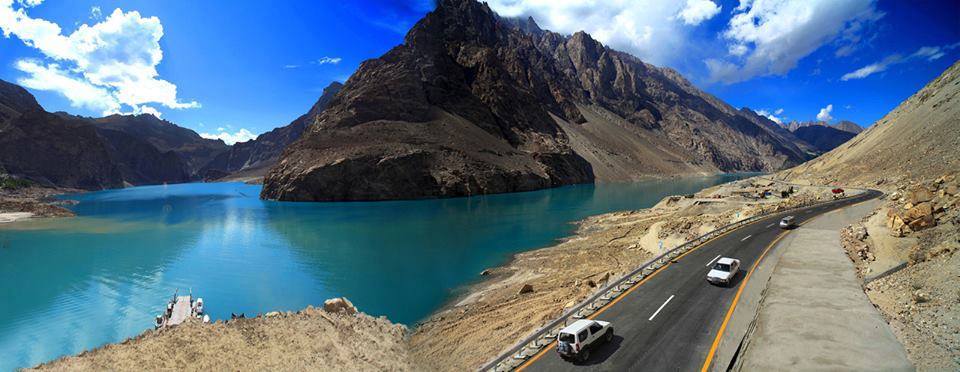 Karakoram Highway Along Side Atabad Lake