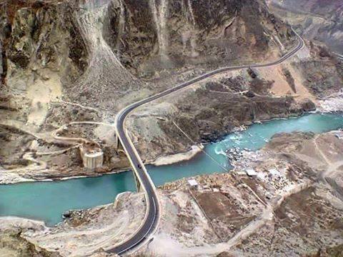 The bridge that connects hunza with nagar valley
