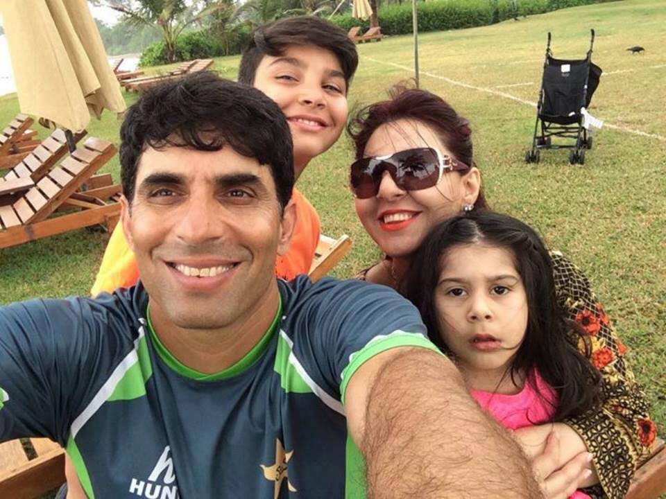 Misbah ul Haq with family