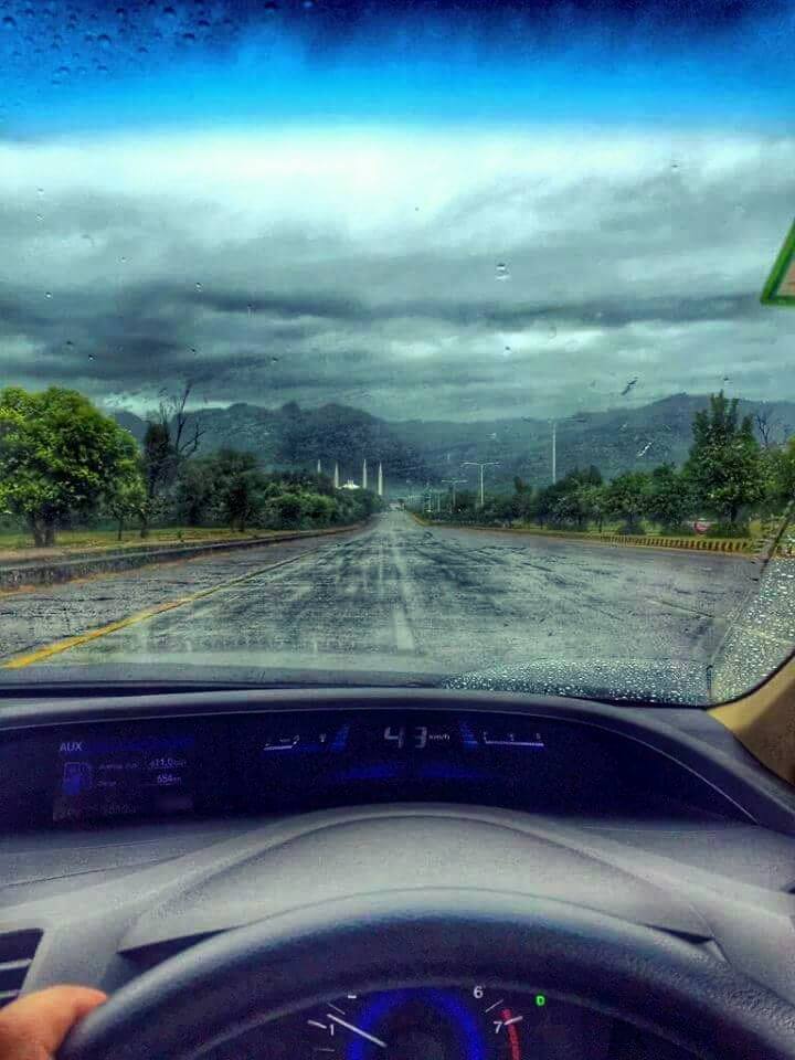 Rain in Islamabad