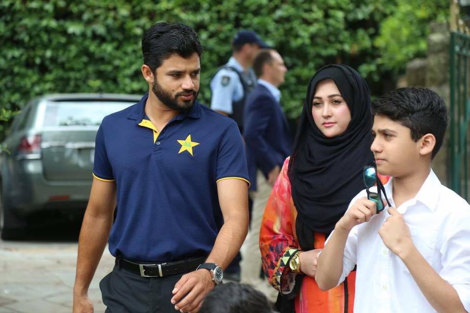 Azhar Ali with family