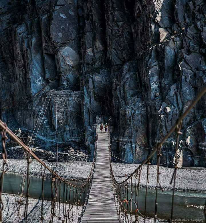 18 - Hussaini Suspension Bridge over Hunza River