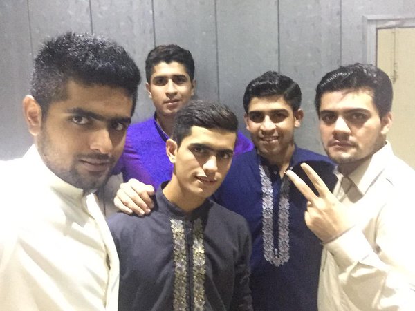 Babar Azam with his cousins