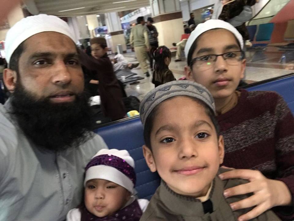 Mohammad Yusuf with family