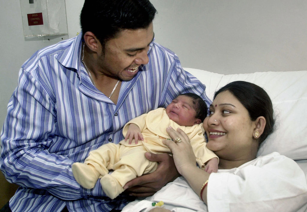 Danish Kaneria with his family