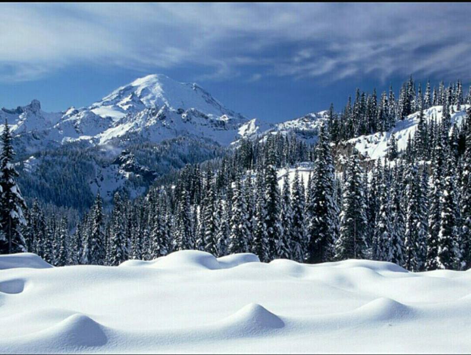 28 - Snow covers the peaks of Murree Hills station during winters