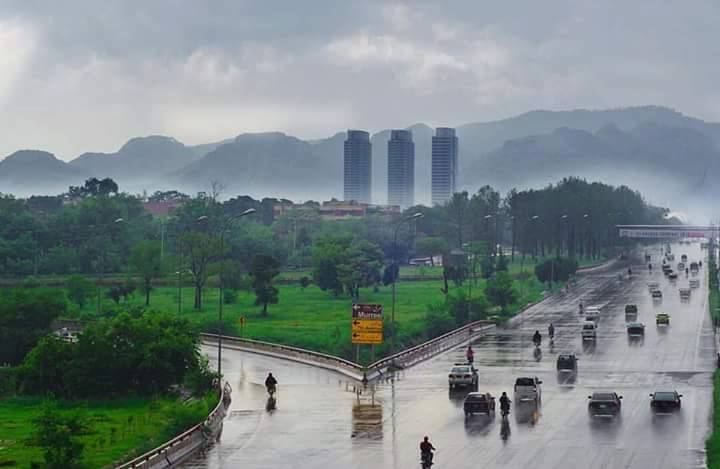 Rain in Islamabad