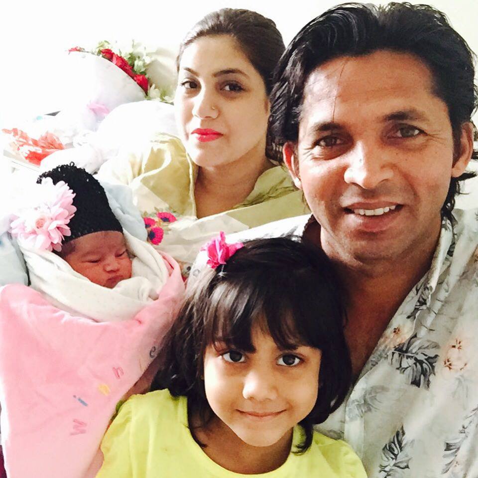 Mohammad Asif with family