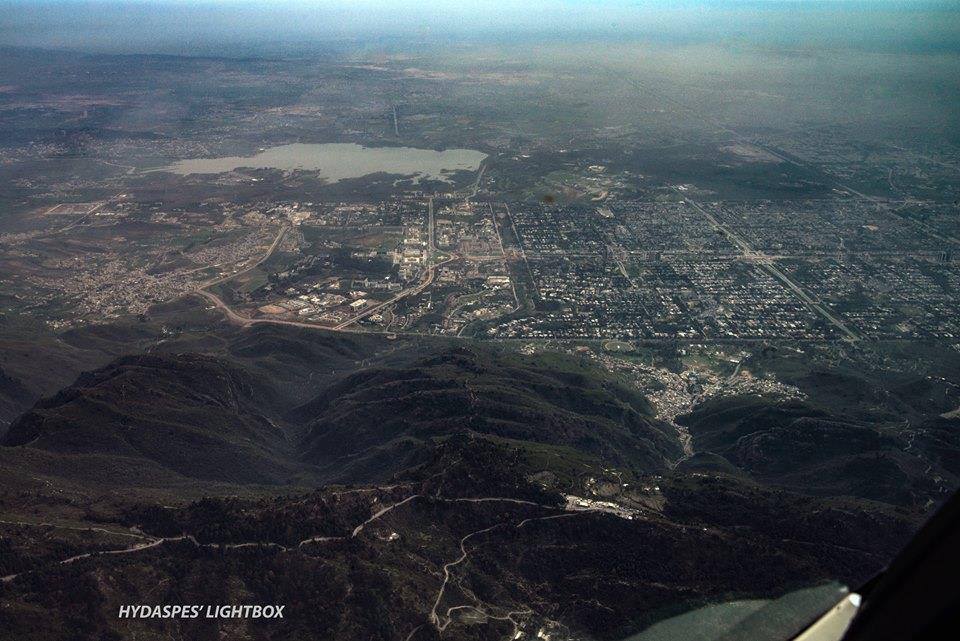 Aerial View of Islamabad and the Margalla Hills