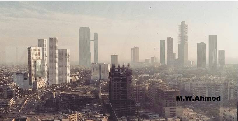 2 - This is what the skyline of Karachi will look like in a few years after the completion of the under construction skyscrapers 
