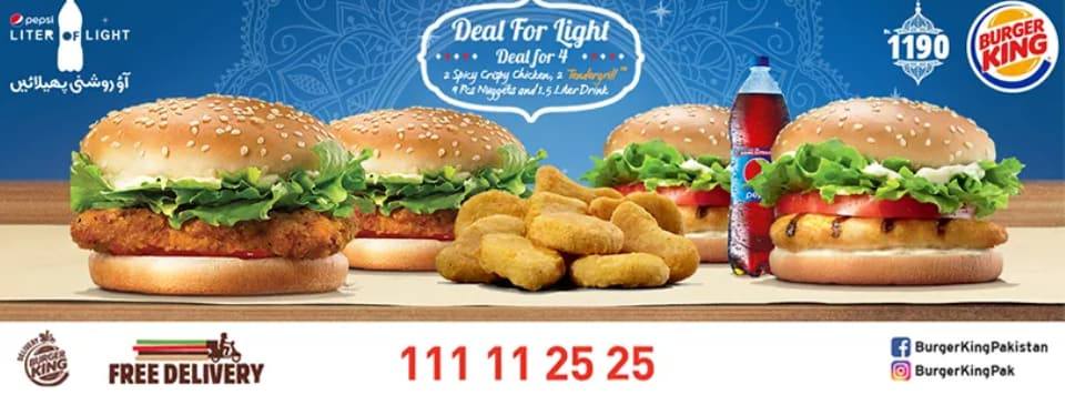 Burger King - 1190 Deal for Four