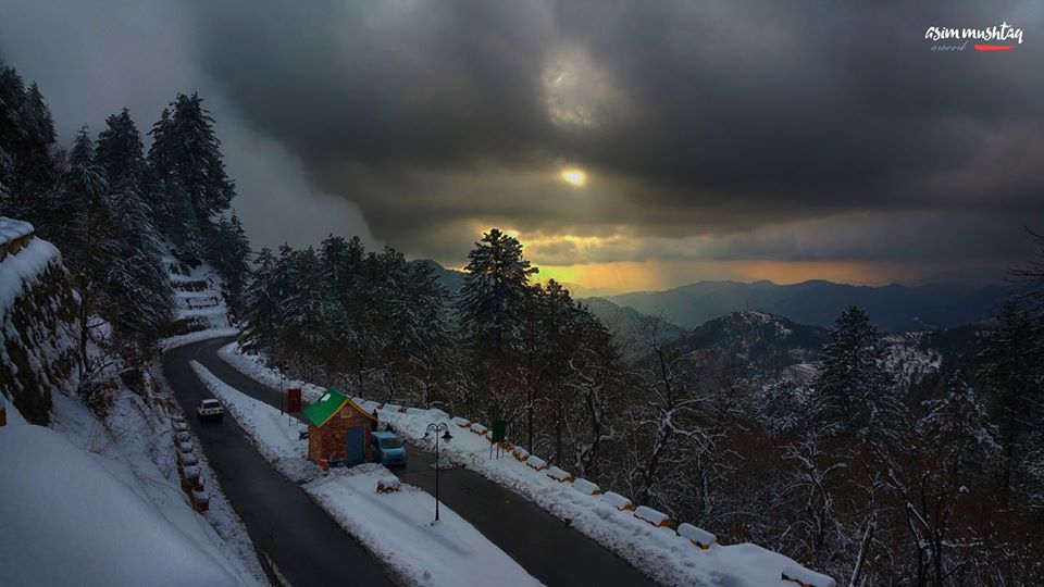29 - Beautiful evening view on the way to NathiaGali