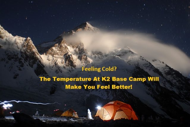 K2 Base Camp Temperature